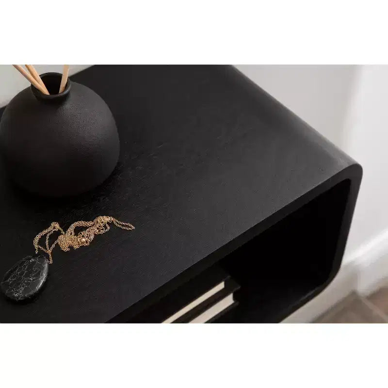 Étagère flottante noire