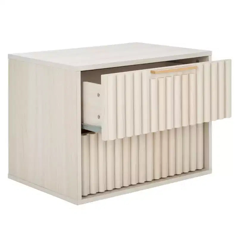 Table de chevet flottante à 2 tiroirs - NST9615