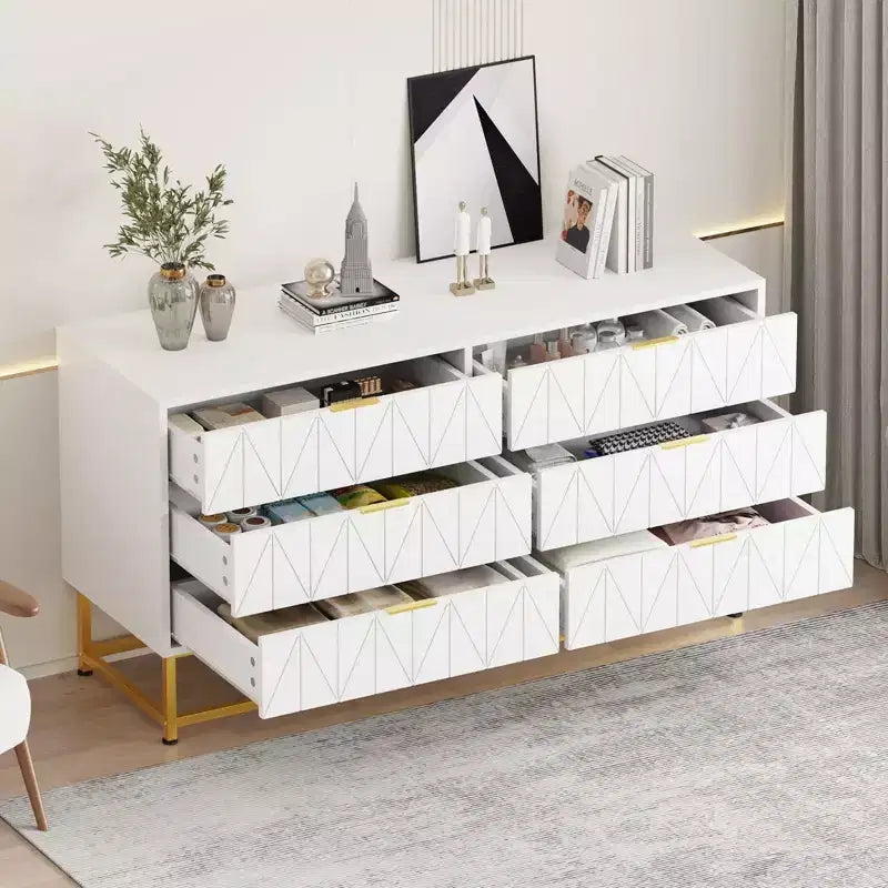 Commode de chambre à 6 tiroirs en tissu, petite commode de rangement avec plateau en bois, table de chevet/bout de canapé moderne pour placard, salon, organisateur de vêtements