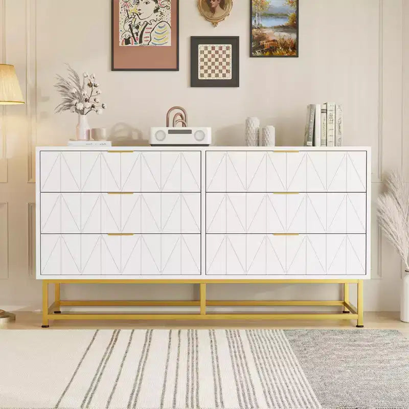 Commode de chambre à 6 tiroirs en tissu, petite commode de rangement avec plateau en bois, table de chevet/bout de canapé moderne pour placard, salon, organisateur de vêtements