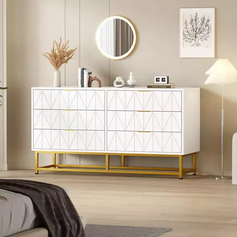 Commode de chambre à 6 tiroirs en tissu, petite commode de rangement avec plateau en bois, table de chevet/bout de canapé moderne pour placard, salon, organisateur de vêtements