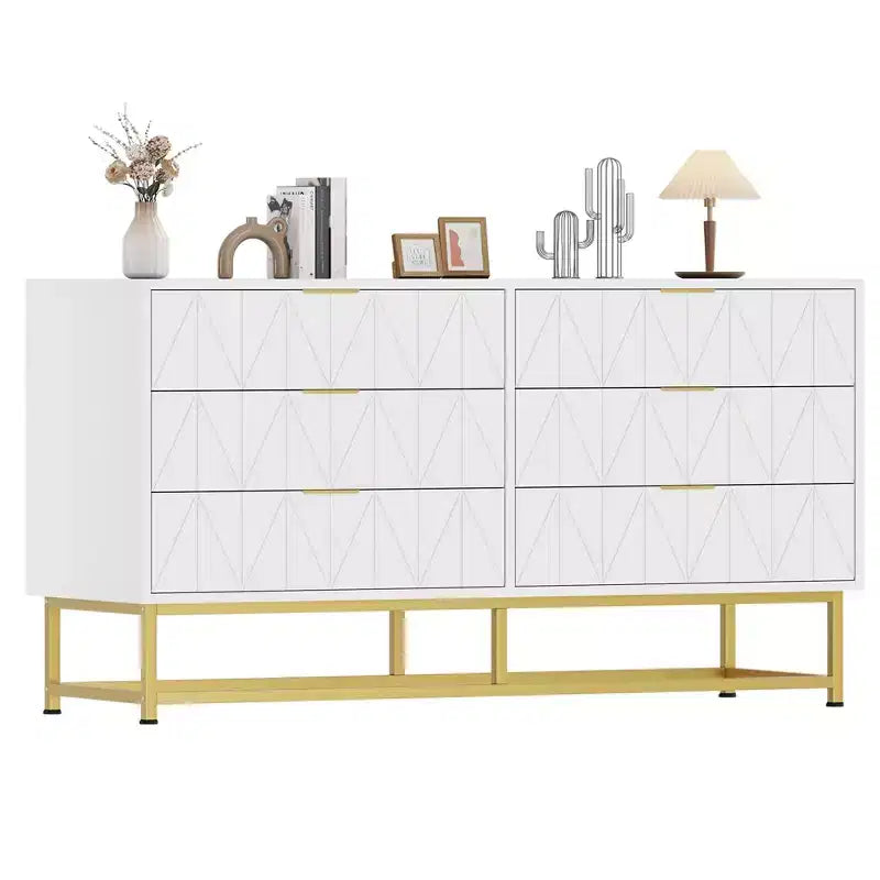Commode de chambre à 6 tiroirs en tissu, petite commode de rangement avec plateau en bois, table de chevet/bout de canapé moderne pour placard, salon, organisateur de vêtements