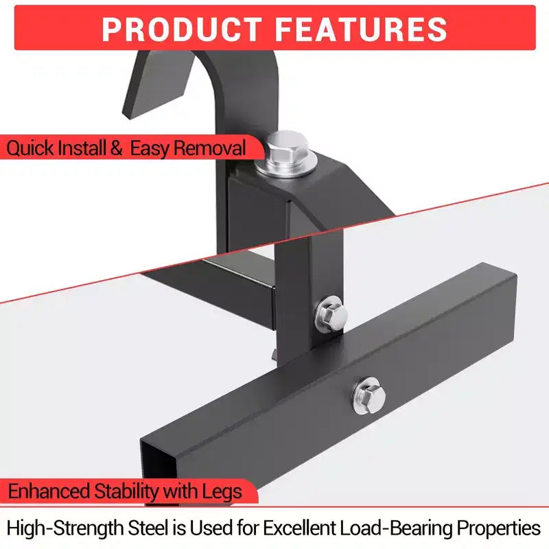 Supports d'étagères pour conteneurs maritimes, lot de 2, 3 niveaux, 500 kg, type à suspendre et à crochet, étagères de rangement pour conteneurs de marchandises, faciles à installer et amovibles, robustes