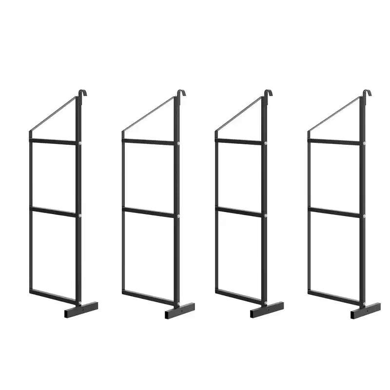 Supports d'étagères pour conteneurs maritimes, lot de 2, 3 niveaux, 500 kg, type à suspendre et à crochet, étagères de rangement pour conteneurs de marchandises, faciles à installer et amovibles, robustes