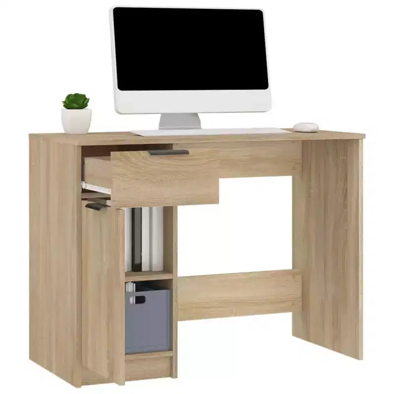 Bureau Sonoma chêne bois d'ingénierie 100x50x75 cm Bureau