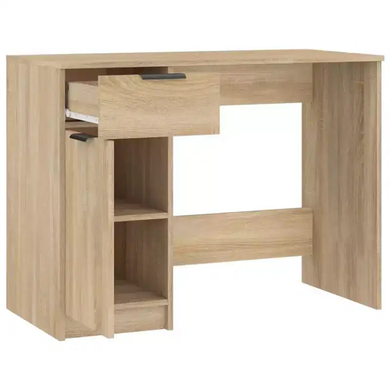Bureau Sonoma chêne bois d'ingénierie 100x50x75 cm Bureau