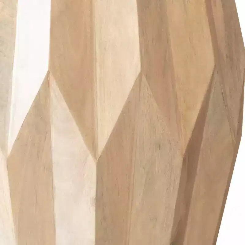 23 Table d'appoint ronde en bois massif naturel