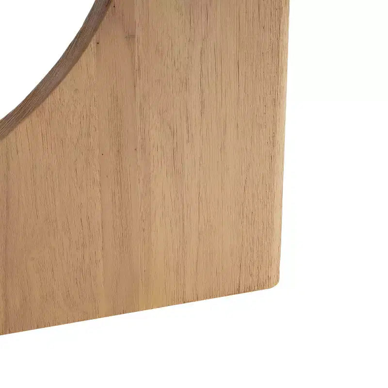 Table à manger ronde rustique en bois de 48 po avec pieds entrecroisés, couleur naturelle