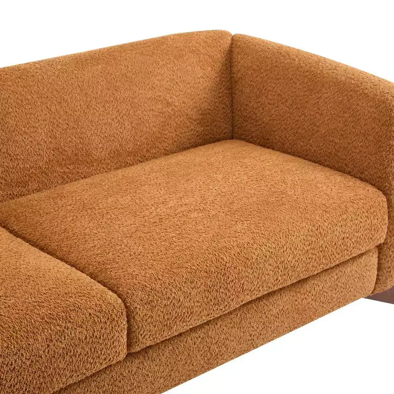 Canapé 3 places en tissu 82,75 po Caramel