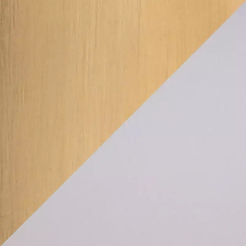 Chaise de travail Claire Or/Blanc PU