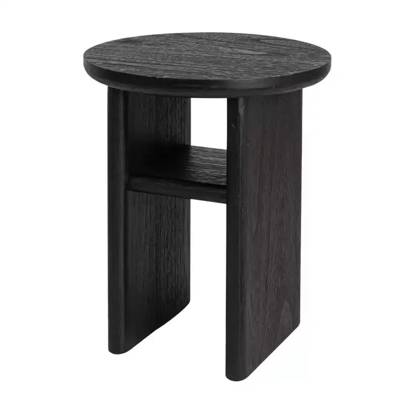 Storied Home Firwood Side Table Black