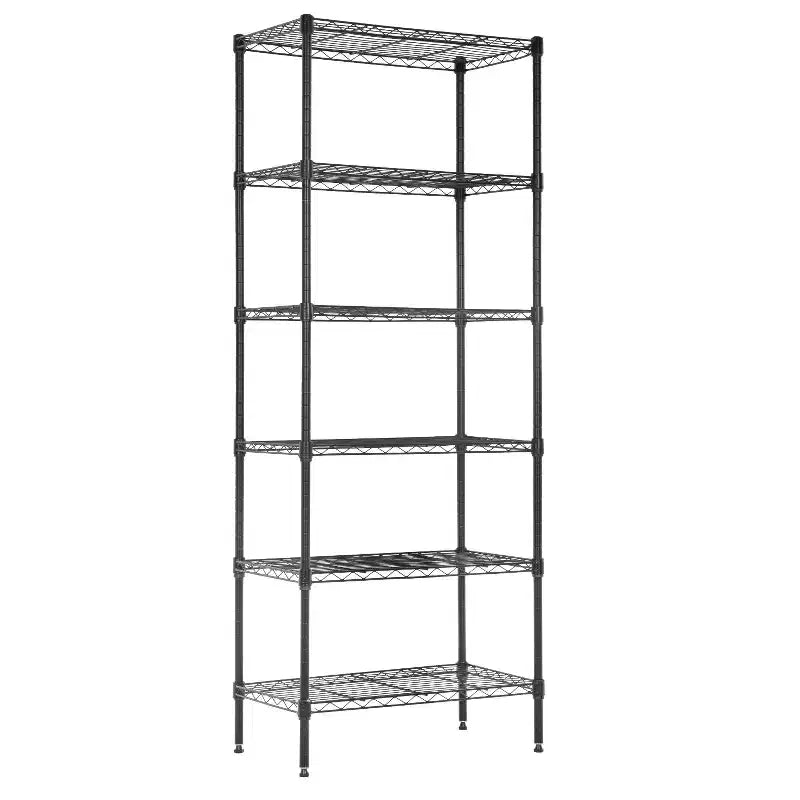FDW 6-Tier Freely Assemble Wire Shelving Unit Heavy Duty Storage Rack Metal Shelf Garage Storage Shelves