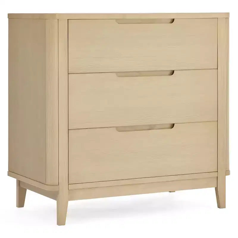 Commode à 3 tiroirs avec plateau à langer et tiroirs à verrouillage mutuel