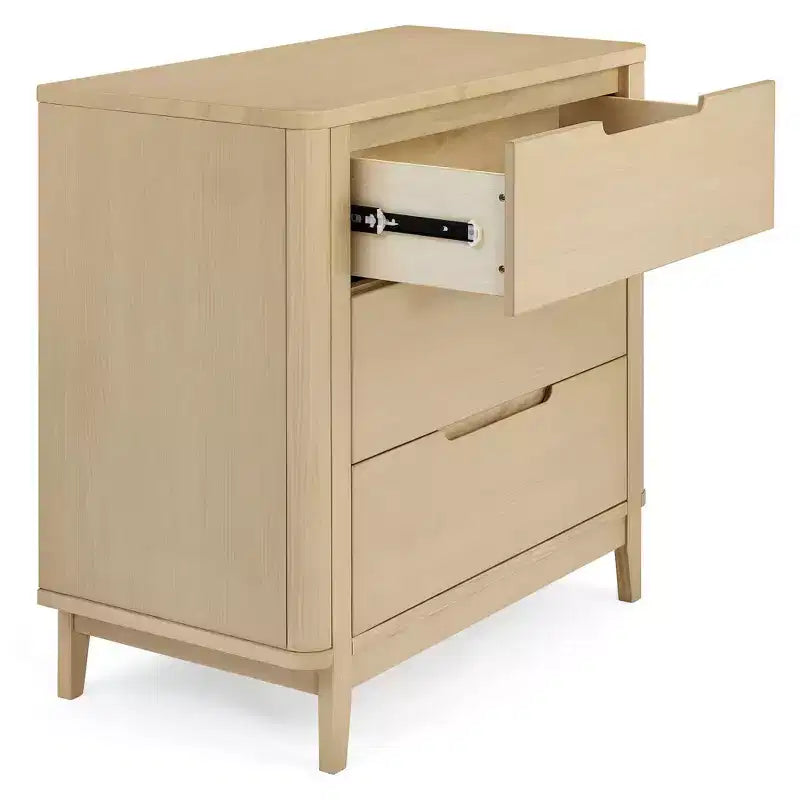 Commode à 3 tiroirs avec plateau à langer et tiroirs à verrouillage mutuel
