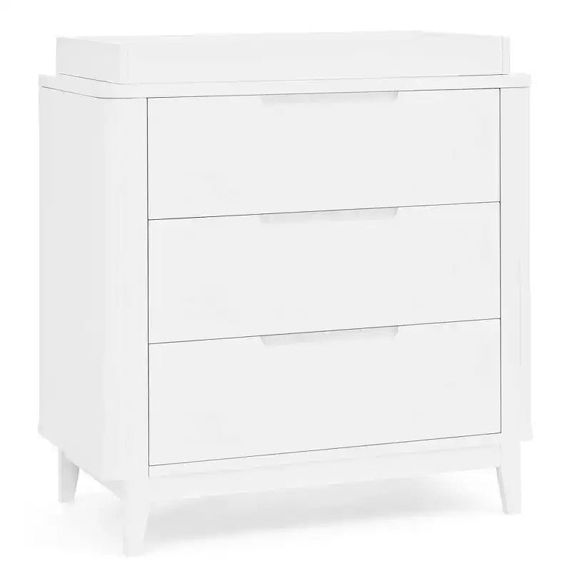 Commode à 3 tiroirs avec plateau à langer et tiroirs à verrouillage mutuel