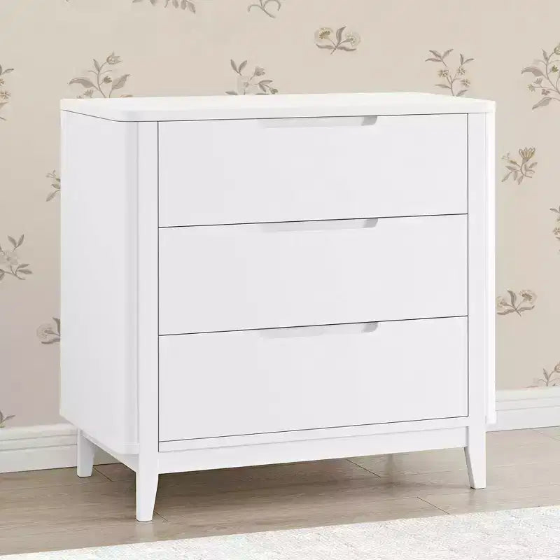 Commode à 3 tiroirs avec plateau à langer et tiroirs à verrouillage mutuel