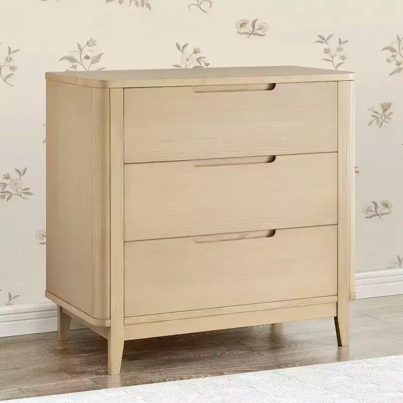 Commode à 3 tiroirs avec plateau à langer et tiroirs à verrouillage mutuel